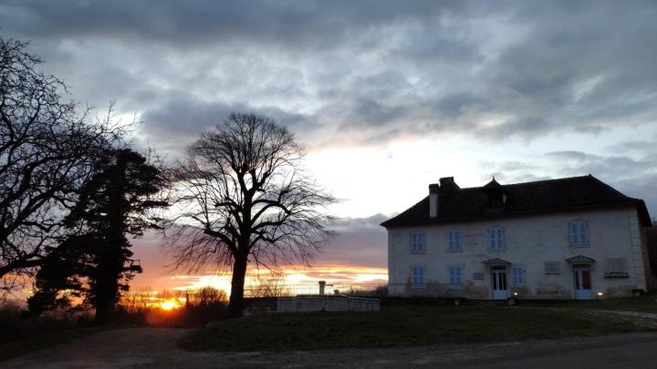 Maison d'Izieu - Coucher du soleil