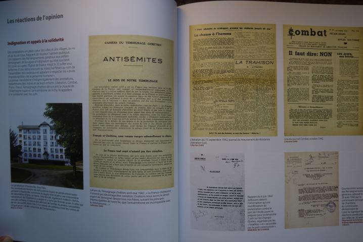 Reproductions des textes et photos présentés dans l