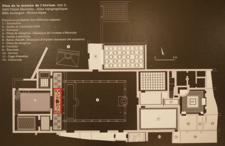 Vienne - Plan de la Maison de l'Atrium