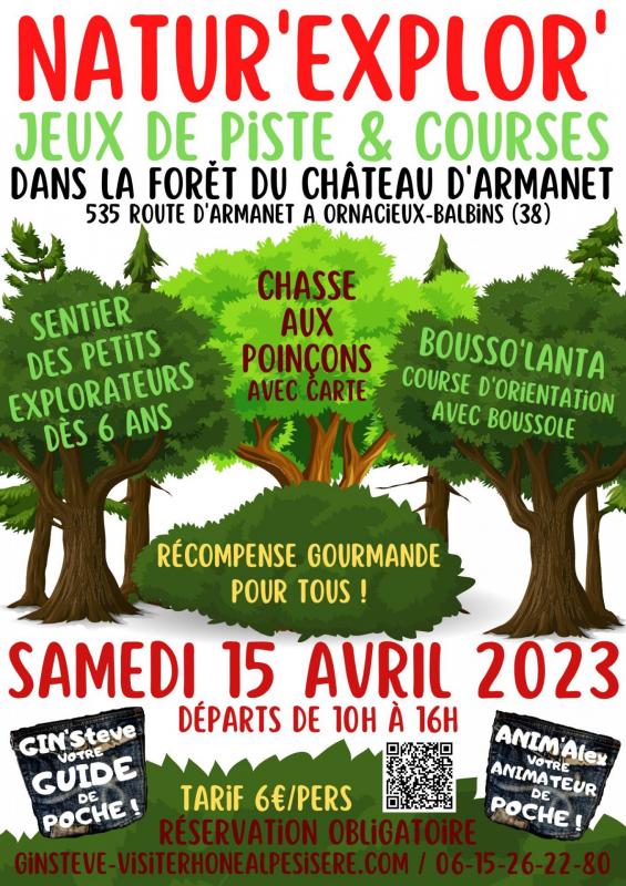 Affiche Natur'explor en foret du chateau d armanais