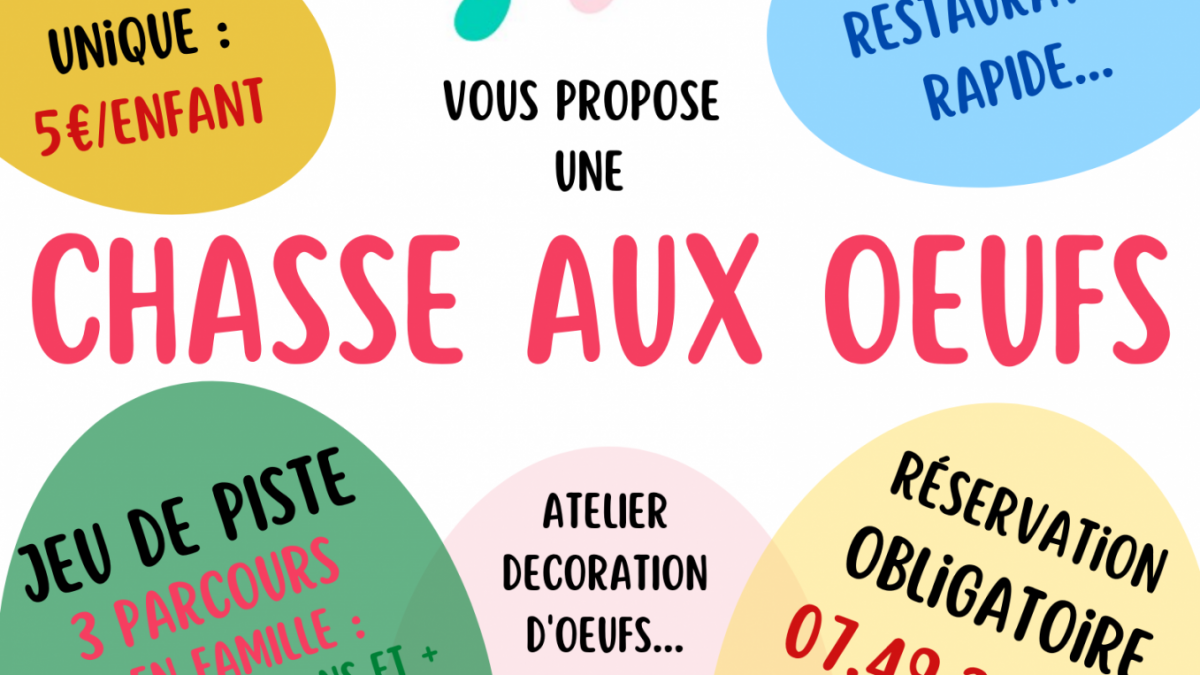Affiche Chasse Aux Oeufs Bévenais - Samedi 9 avril 2022