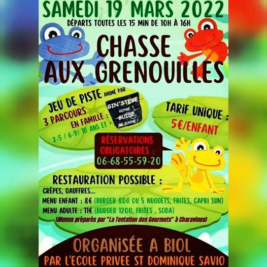 Chasse aux Grenouilles à Biol