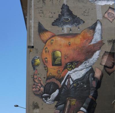 Grenoble street art veks van hillik professeur renard 2016 detail