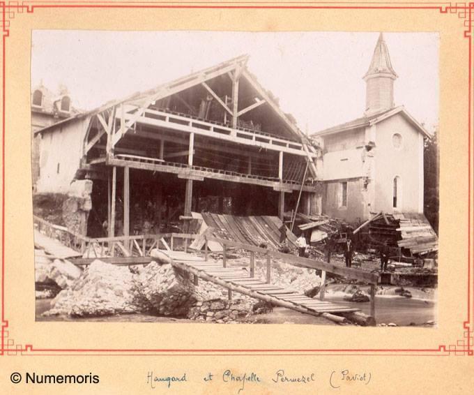 Inondation 1897 - Hangard et Chapelle Permezel Paviot