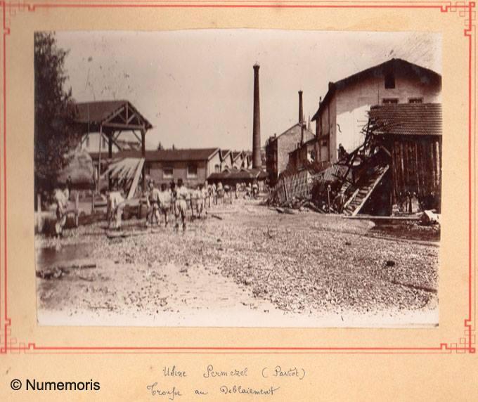 Inondation 1897 - Usine Permezel Paviot